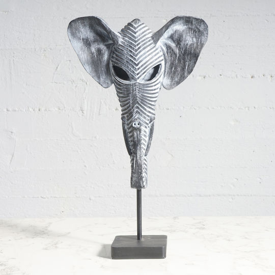 Supergreens Decorative Elephant Polyresin in Grey 29x11x48cm 1pcs