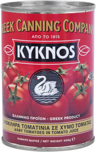 Kyknos Whole Cherry Tomatoes in Tomato Juice Tomato Juice 400gr