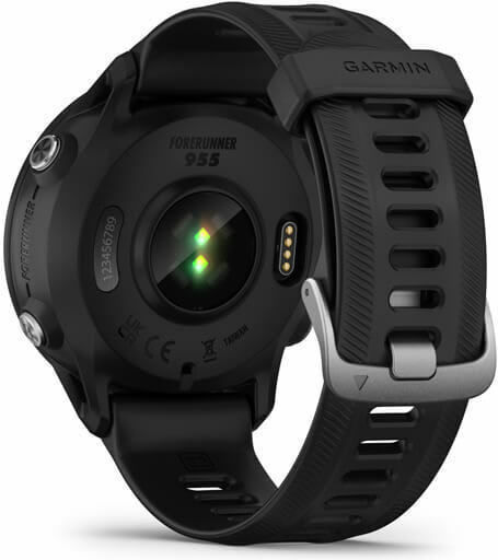 Garmin Forerunner 955 46mm Αδιάβροχο Smartwatch με Παλμογράφο (Μαύρο)