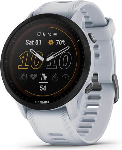 Garmin Forerunner 955 Solar 46mm Rezistent la apă Smartwatch (Whitestone)