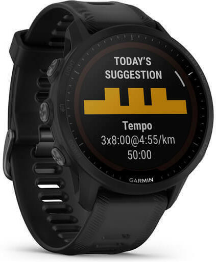 Garmin Forerunner 955 Solar 46mm Wasserdicht Smartwatch mit Pulsmesser (Schwarz)