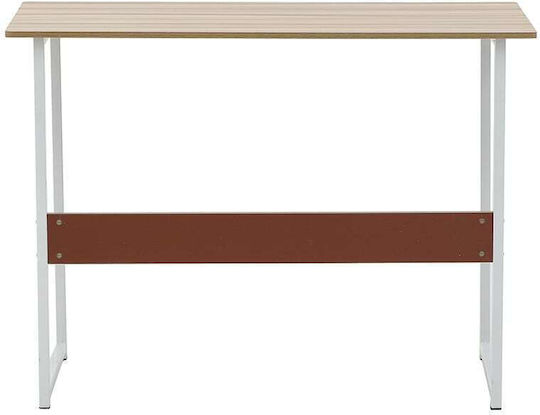Birou 100x48x73cm Bej Natural - Alb Ivory