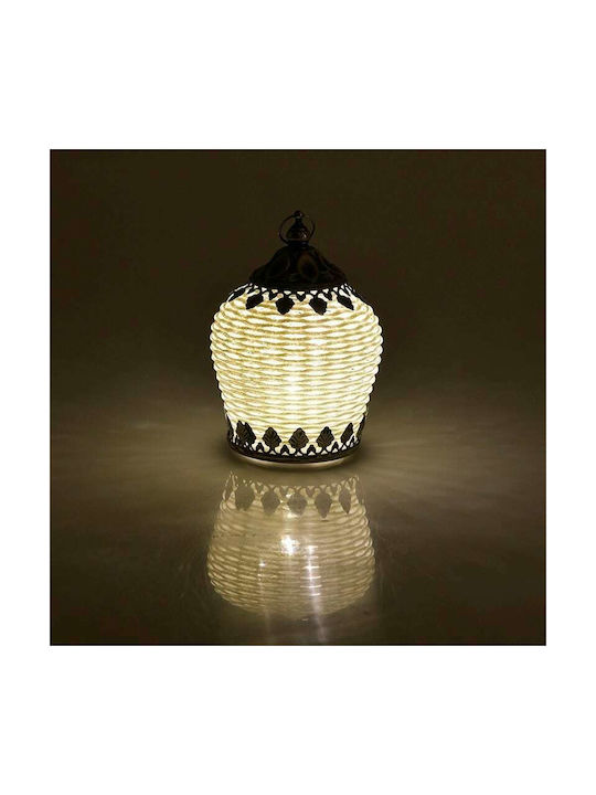 Inart Decorative Lamp Lattern LED Battery White