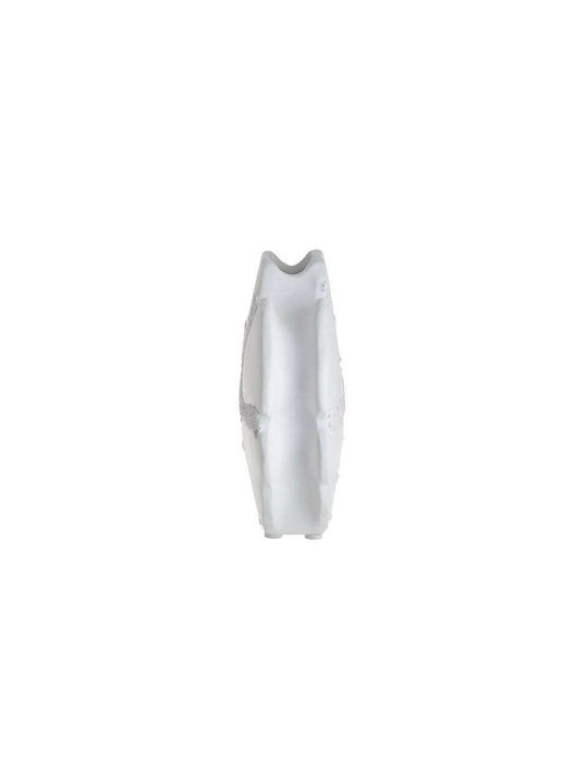 Inart Διακοσμητικό Βάζο Keramik White 16x6x16cm 1Stück