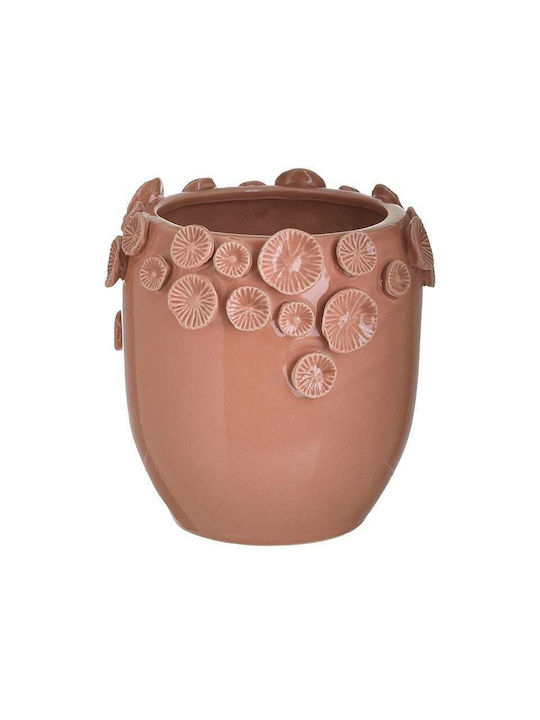 Inart Βază decorativă Ceramică Roz 16x16x16cm 1buc