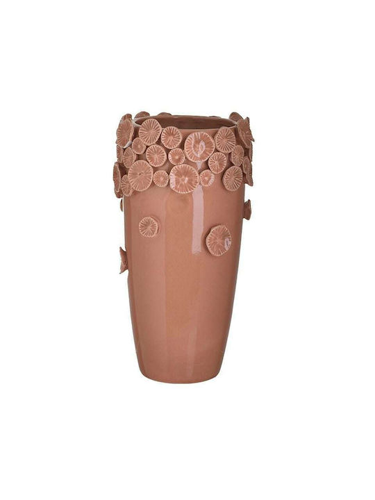 Inart Vază Decorativă Ceramică Maro 14x14x27cm 1buc