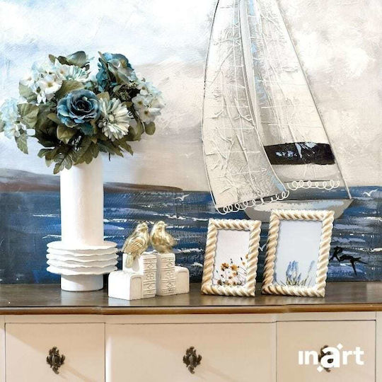 Inart Κορνίζα με Χρυσό Πλαίσιο Πολυρητίνης 10x15 Inart Κορνίζα με Χρυσό Πλαίσιο Πολυρητίνης 10x15