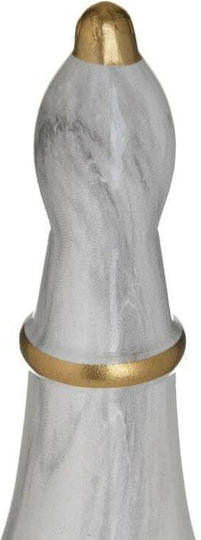 Inart Dekoratives Schachfigur aus Keramik 9x9x22cm 1Stück