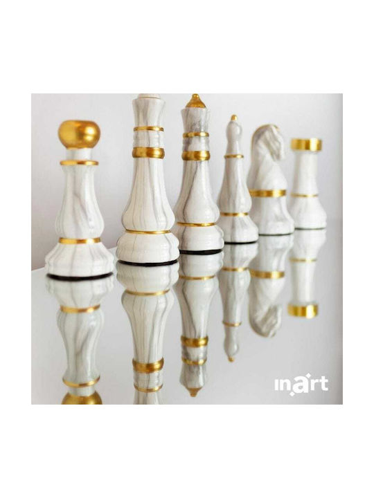 Inart Decorativ Piesa de șah din Ceramică 9x9x22cm 1buc