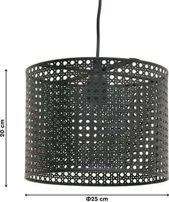 Inart Pendant Light Gold with Socket E27 25x25x20cm