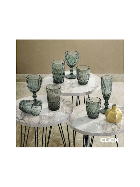 Click Set of Glasses Whiskey made of Glass in Gray Color 210ml 6pcs