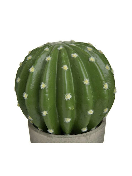 Inart Artificial Plant in Small Pot Cactus Green 19cm