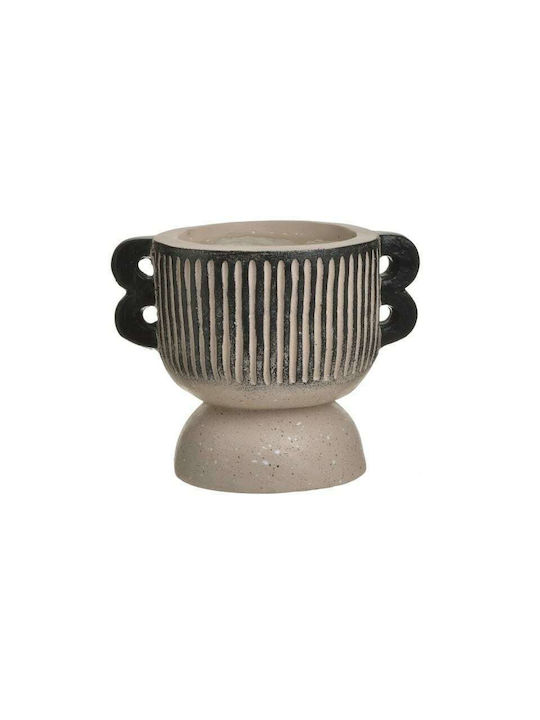 Inart Decorative Vase Beige 19x21x26cm