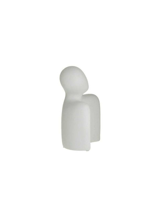 Inart Decorative Statuette made of Ceramic in White 15x8x20cm 1pcs