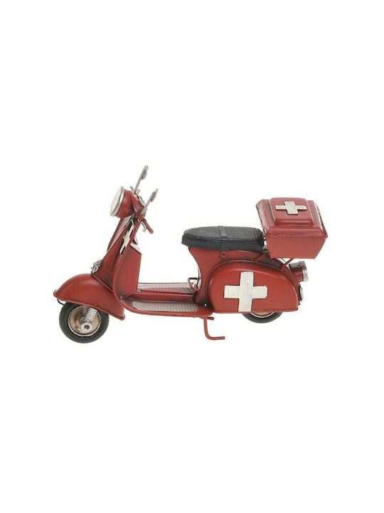 Inart Античен Декоративна миниатюра Метална Red Веспа 18x7x11см 1бр