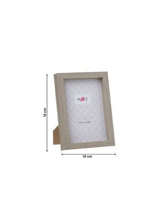 Inart Photo Frame Plastic 10x15cm Χρυσή 1pcs