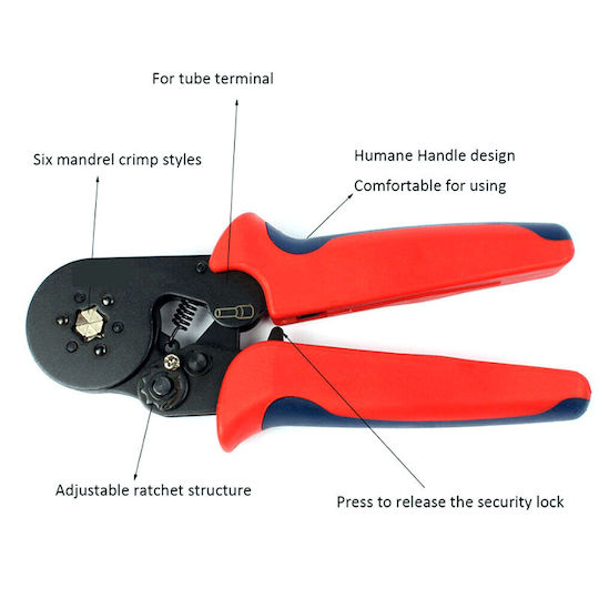 Exdel Tools Αυτορυθμιζόμενη Πρέσα Ακροδεκτών (Μήκος 180mm)