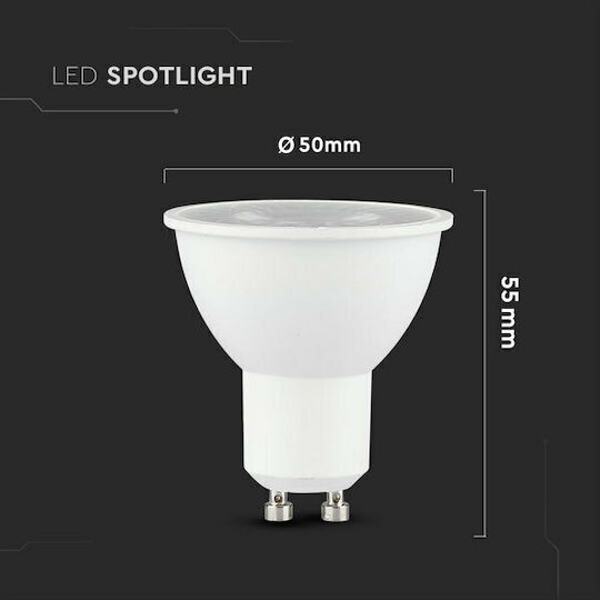 V-TAC LED Bulb 7.5W for Socket GU10 Warm White 610lm