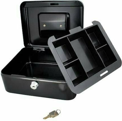 Cash Box with Lock Black