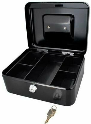 Malatec Cash Box with Lock Black