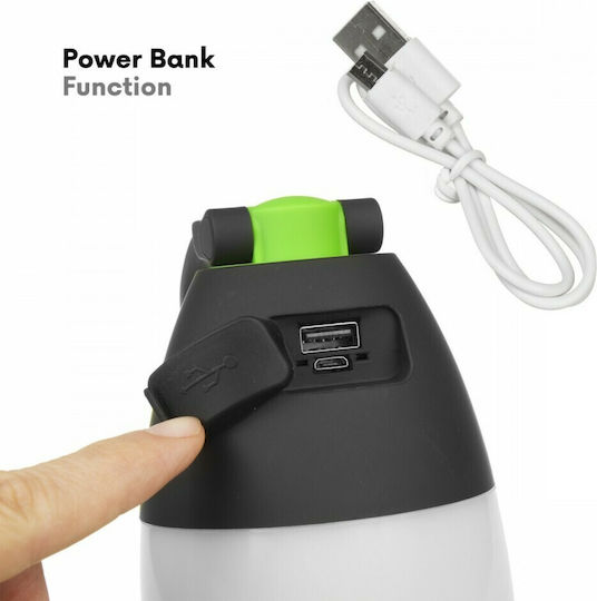Maclean Energy Led Rechargeable Lantern for Camping with Flashlight & Powerbank 600lm 1W