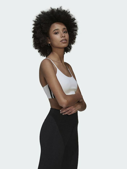Adicolor Femei Atletic Sutien sport Alb