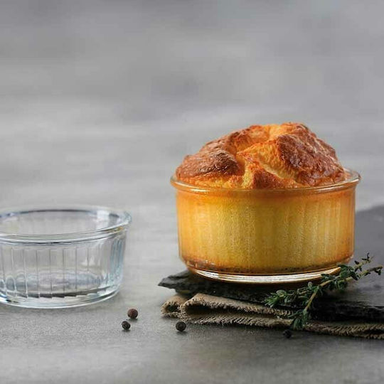 Homestyle Ramekin Serving Bowl Round Glass Transparent with Diameter 8.5cm