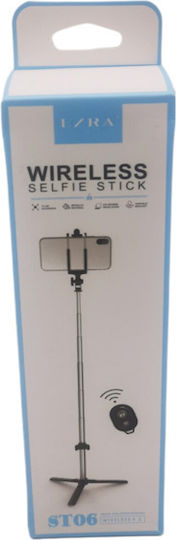 Ezra ST06 Selfie Stick Τρίποδο Κινητού Bluetooth Μαύρο