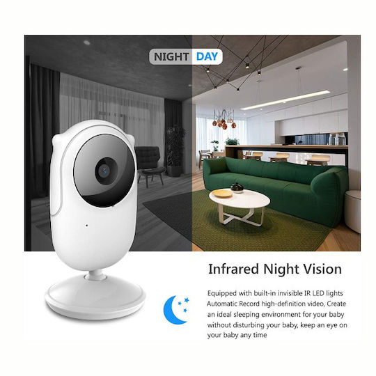 Wireless Baby Monitor with Camera & Screen 2.4" , Two-way Communication & Lullabies