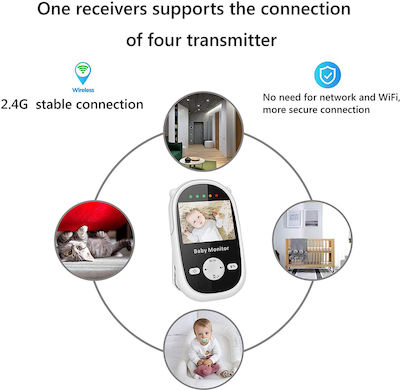 Wireless Baby Monitor with Camera & Screen 2.4"