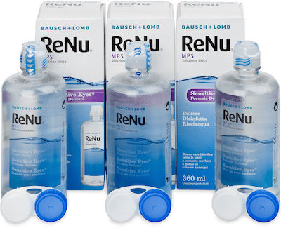 Bausch & Lomb Renu MPS Sensitive Eyes Contact Lens Solution 3x360ml