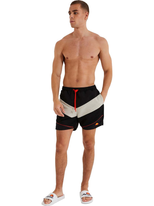 Asterion Herren Badebekleidung Shorts Schwarz mit Mustern