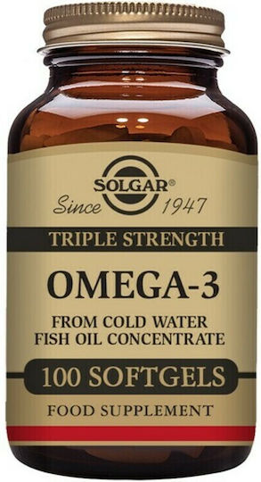 Solgar Triple Strength Omega 3 Fish Oil 100 softgels