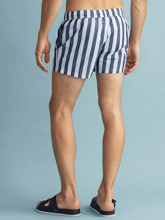 Gant Men's Swimwear Shorts Navy Blue Striped