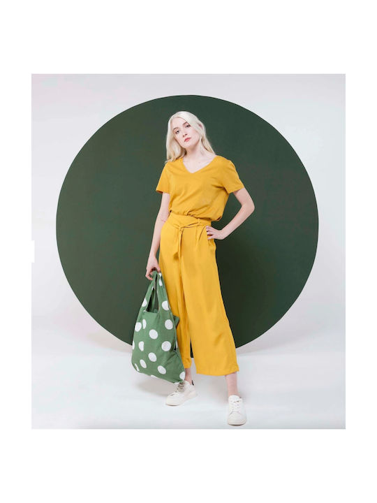 Notabag Платнена Чанта за Пазаруване в Зелен цвят