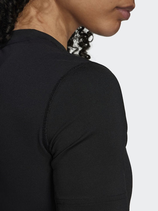 Techfit Γυναικείο T-shirt Fast Drying Μαύρο