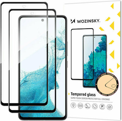 Wozinsky Case Friendly Adeziv Complet Sticlă călită pe toată fața 2buc Negru (Galaxy A33) 2PACK