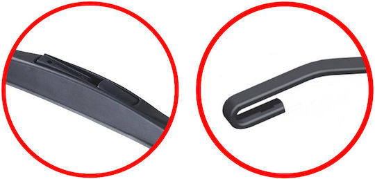 Einparts Front Set Car Wiper Blades 600mm 400mm