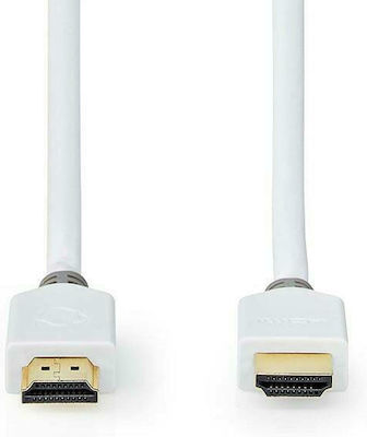 Nedis Cable HDMI male - HDMI male 3m Λευκό