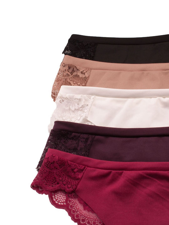 Magi Γυναικεία String MultiPack χωρίς Ραφές με Δαντέλα