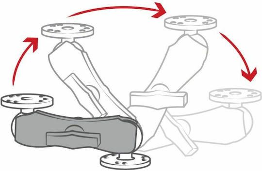 RAM Mount Βραχίονας για Βάση Κινητού Μοτοσυκλέτας