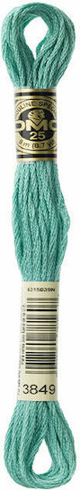 DMC Thread Embroidery Mouliné 117 Cotton in Turquoise color Teal Green Light