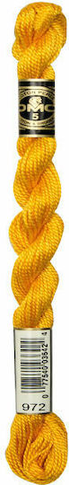 DMC Конец Бродерия Мулине Cotton Perle 115 No5 Памучна в Жълт цвят 25м