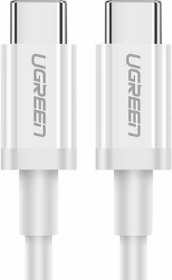 Ugreen US264 USB 2.0 Cable USB-C male - USB-C male 60W White 0.5m (60517)