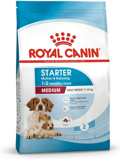 Royal Canin Starter Mother & Babydog Medium 15kg Dry Food for Medium Breed Puppies with Chicken and Rice