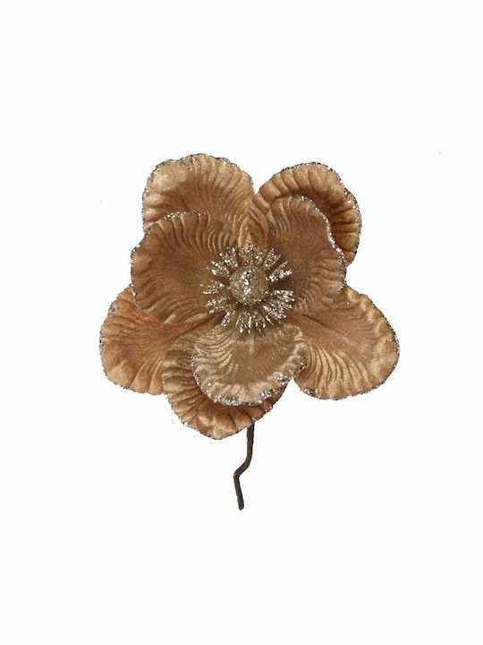 TnS Crăciun Decorativ Textil Floare Lungime 25cm. Magnolia