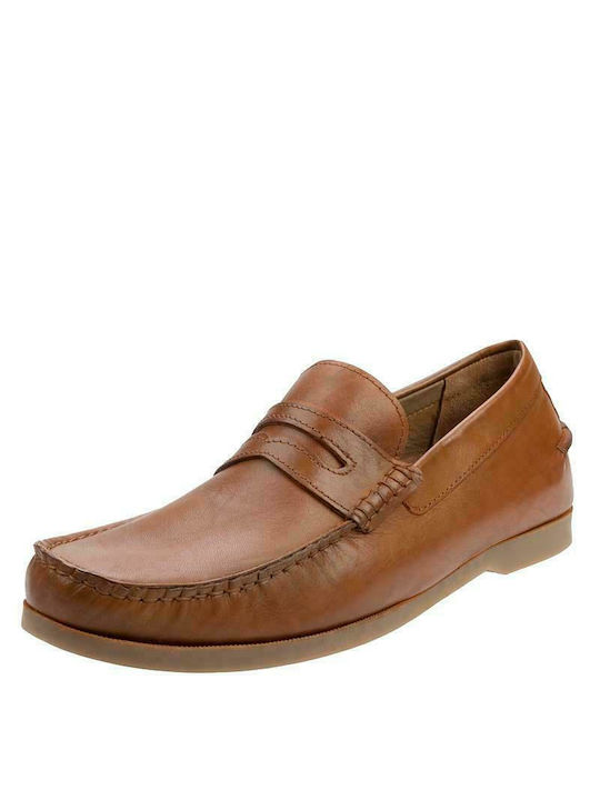 Personal Shoes Men's Leather Loafers Tabac Brown