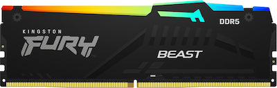 Kingston Fury Beast RGB 8GB DDR5 RAM with 4800 Speed for Desktop