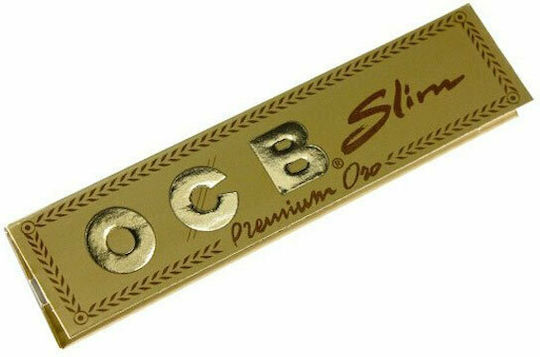 Ocb Premium Oro Χαρτάκια Στριφτού Τσιγάρου Slim King Size 32 φύλλα 1τμχ