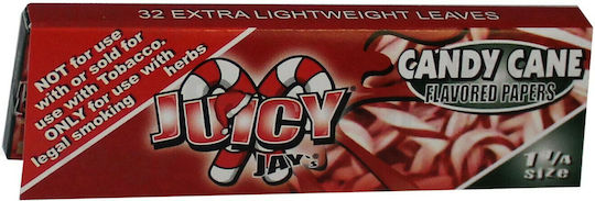 Juicy Jays Candy Cane Süßigkeiten Zigarettenpapier 1+1/4 32 Blätter 1Stück